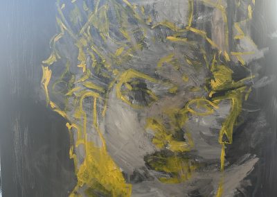 Portret in Yellow on canvas
